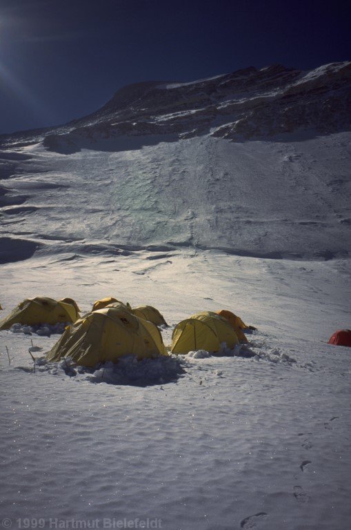 Lager 2 auf 7000 m.