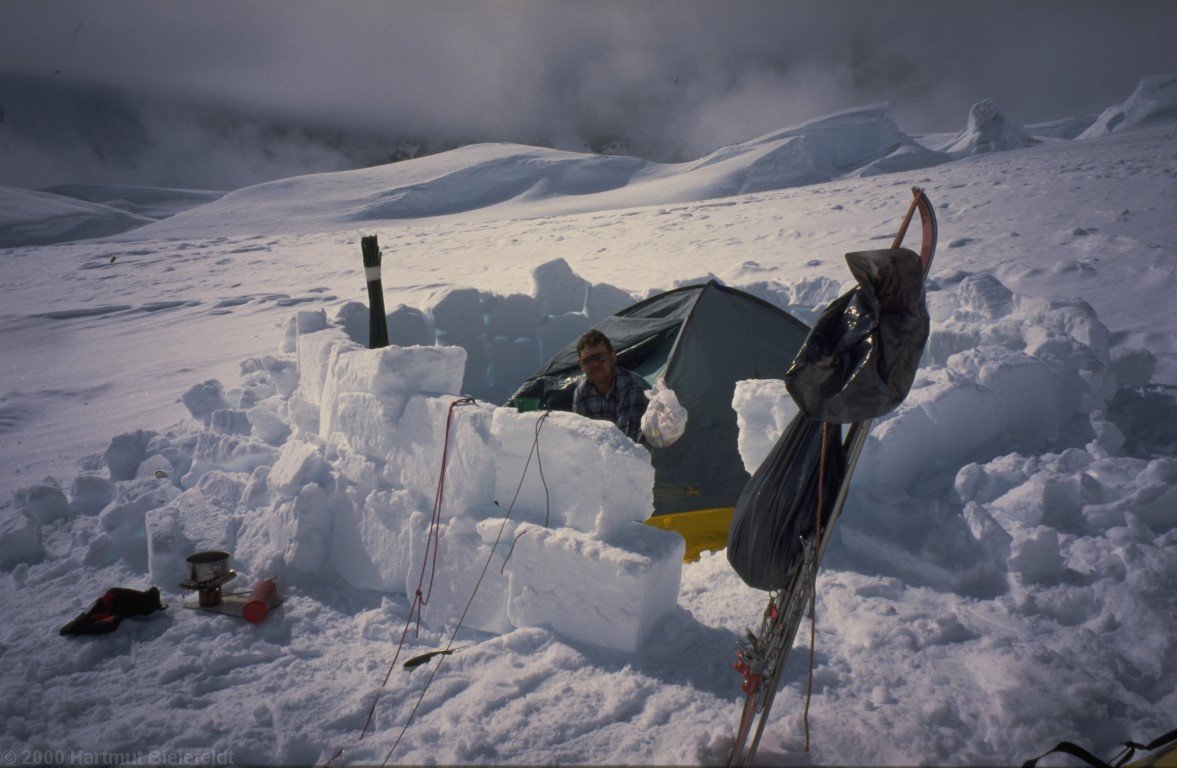 campsite at Ski Hill, 2600 m