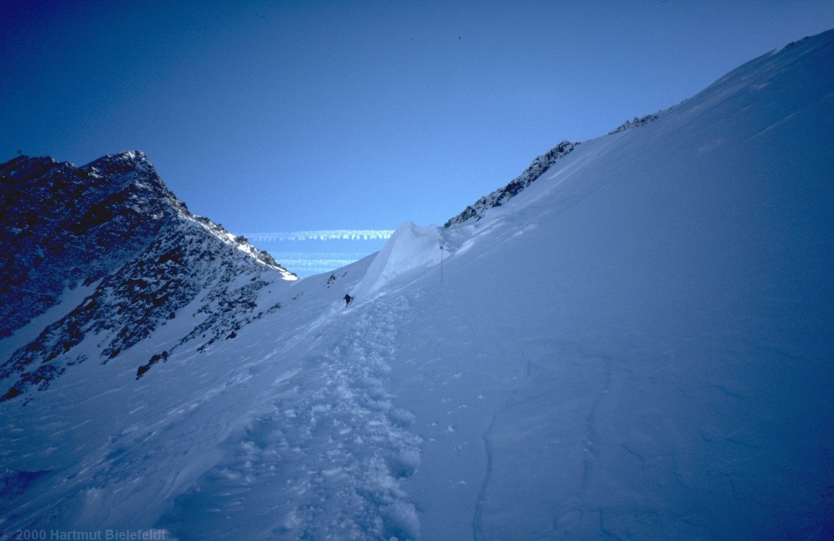 The traverse is bitterly cold.