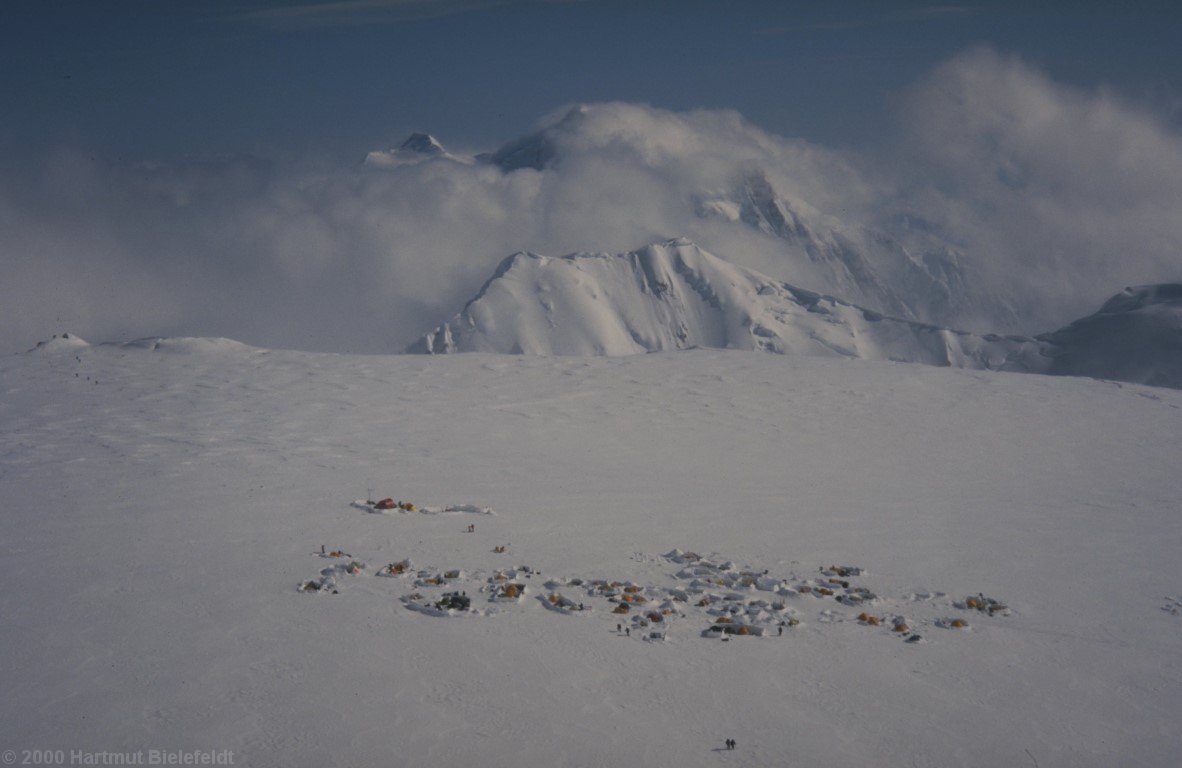 Medical Camp. Our home is one of the first tents, as seen from here