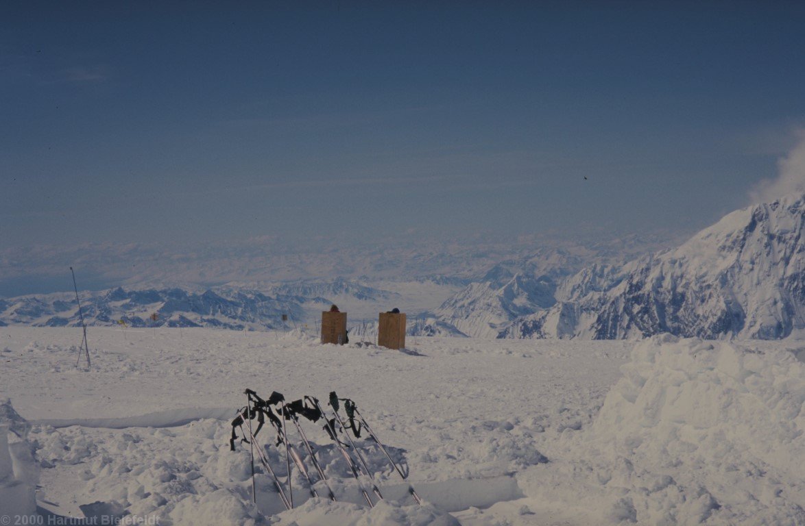 The toilets offer a superb view.