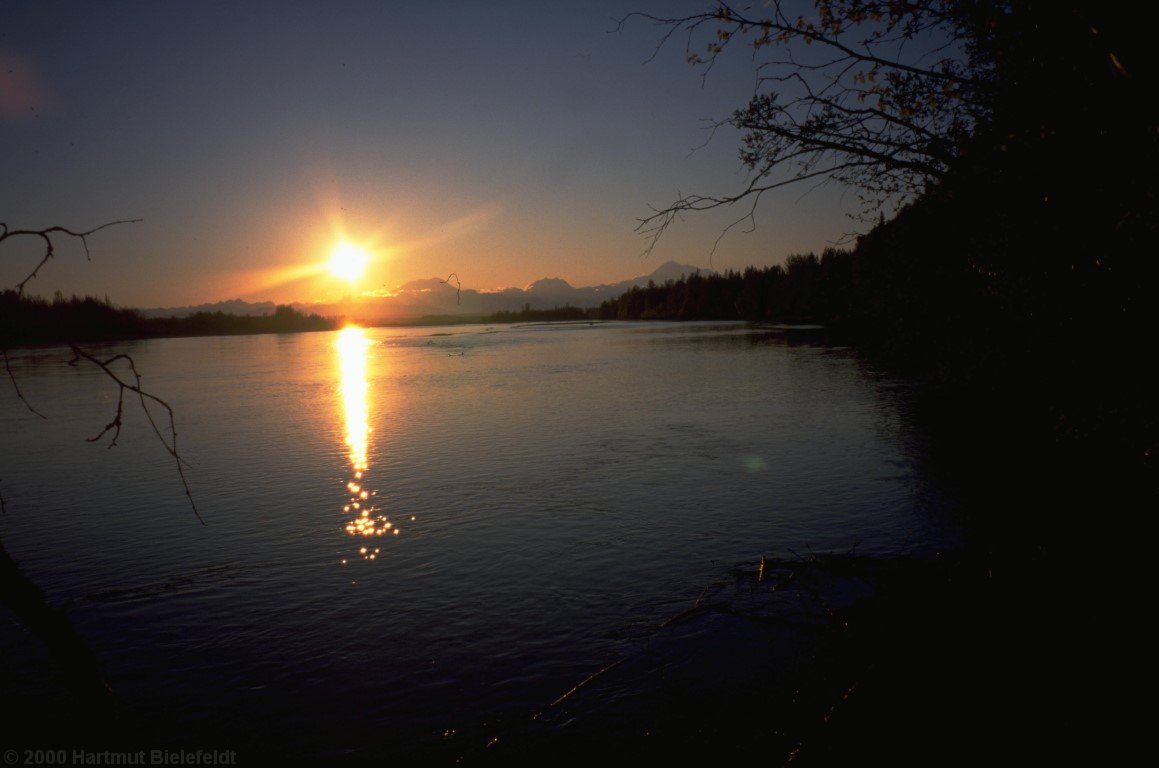 Am Susitna River in Talkeetna.