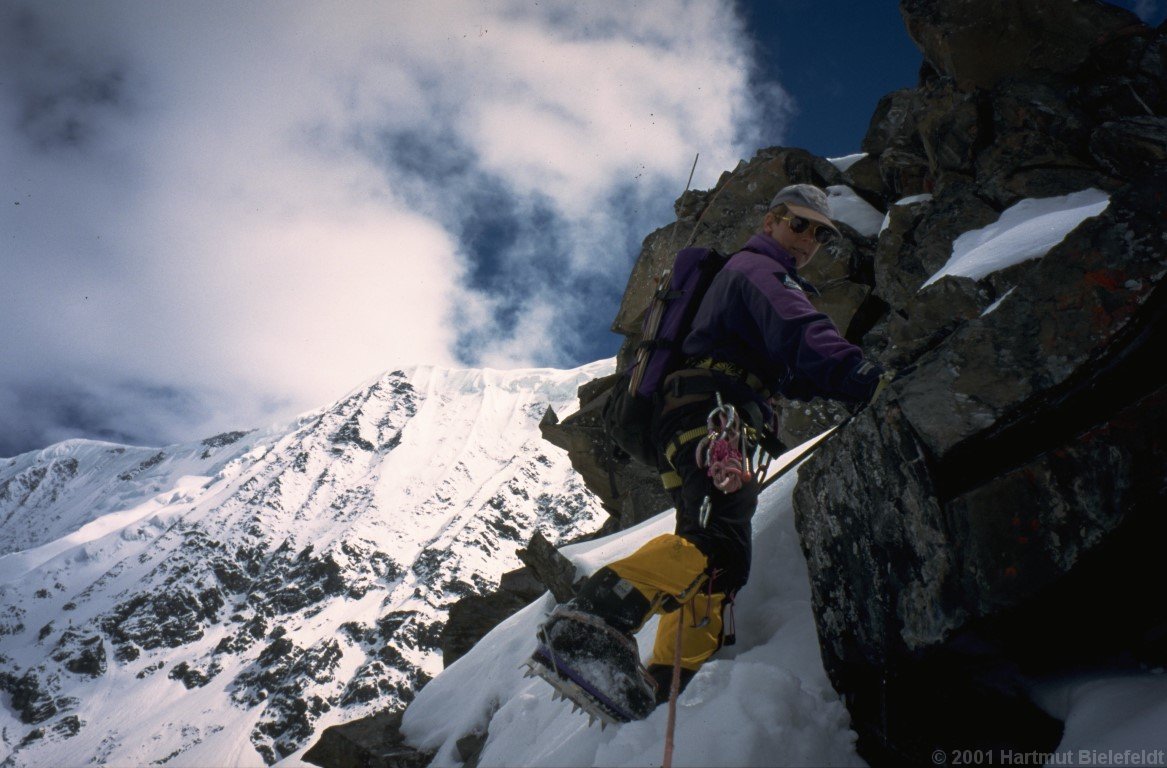 There the difficulties increase, this would not be a good route for supplying a camp.