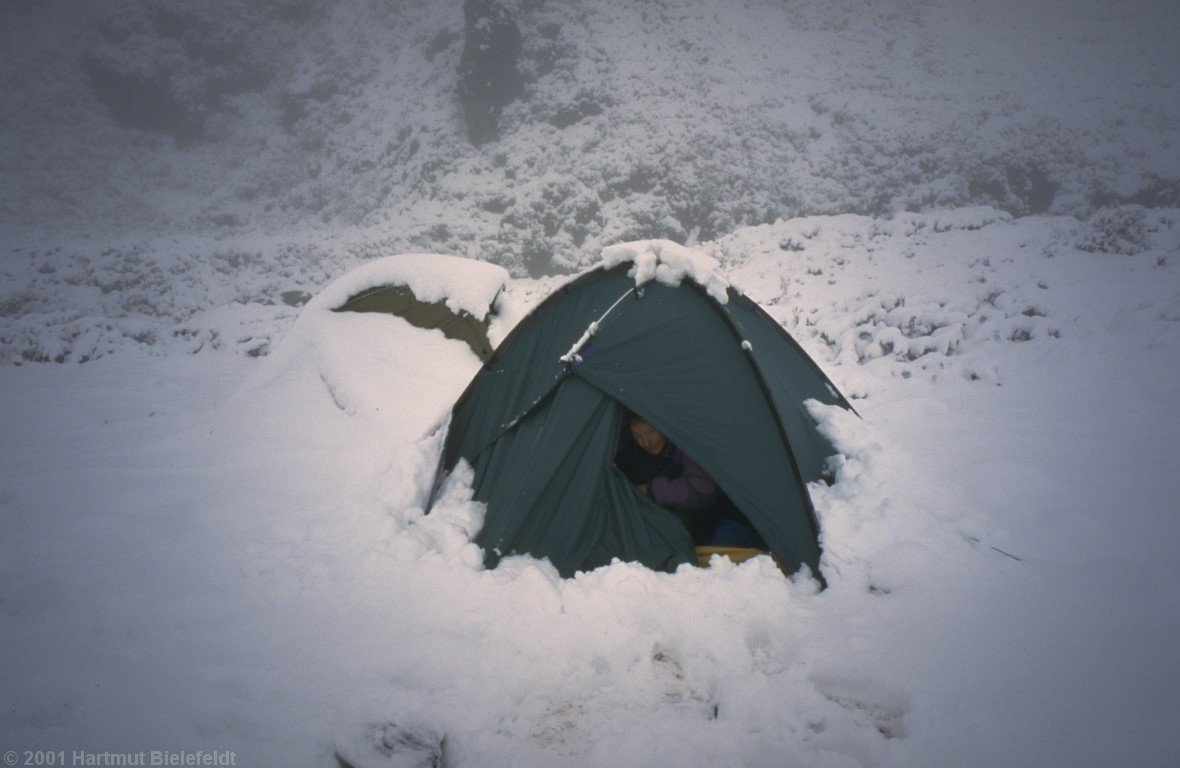 Bad weather day in the basecamp.