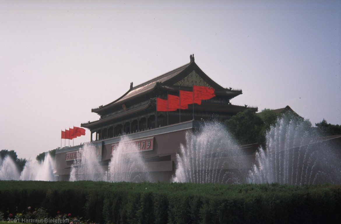 Am Tiananmen, dem Tor des Himmlischen Friedens.