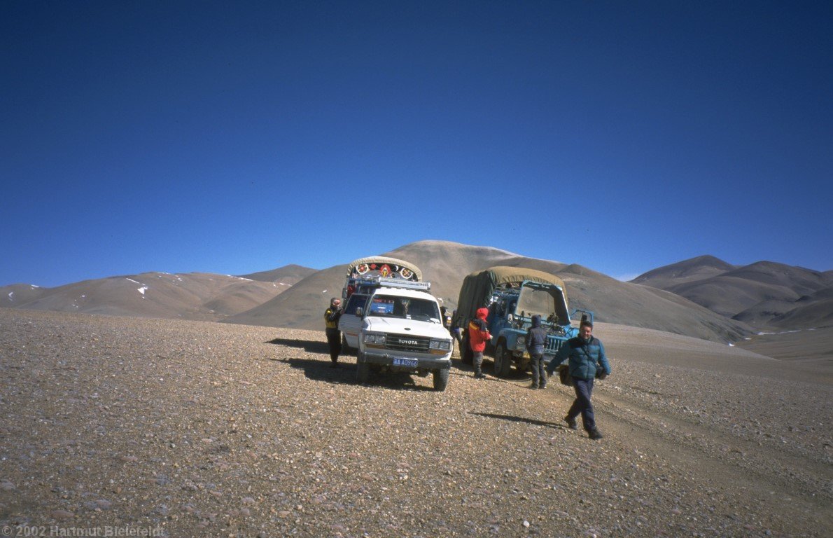 In the middle of the solitude stands our defective truck