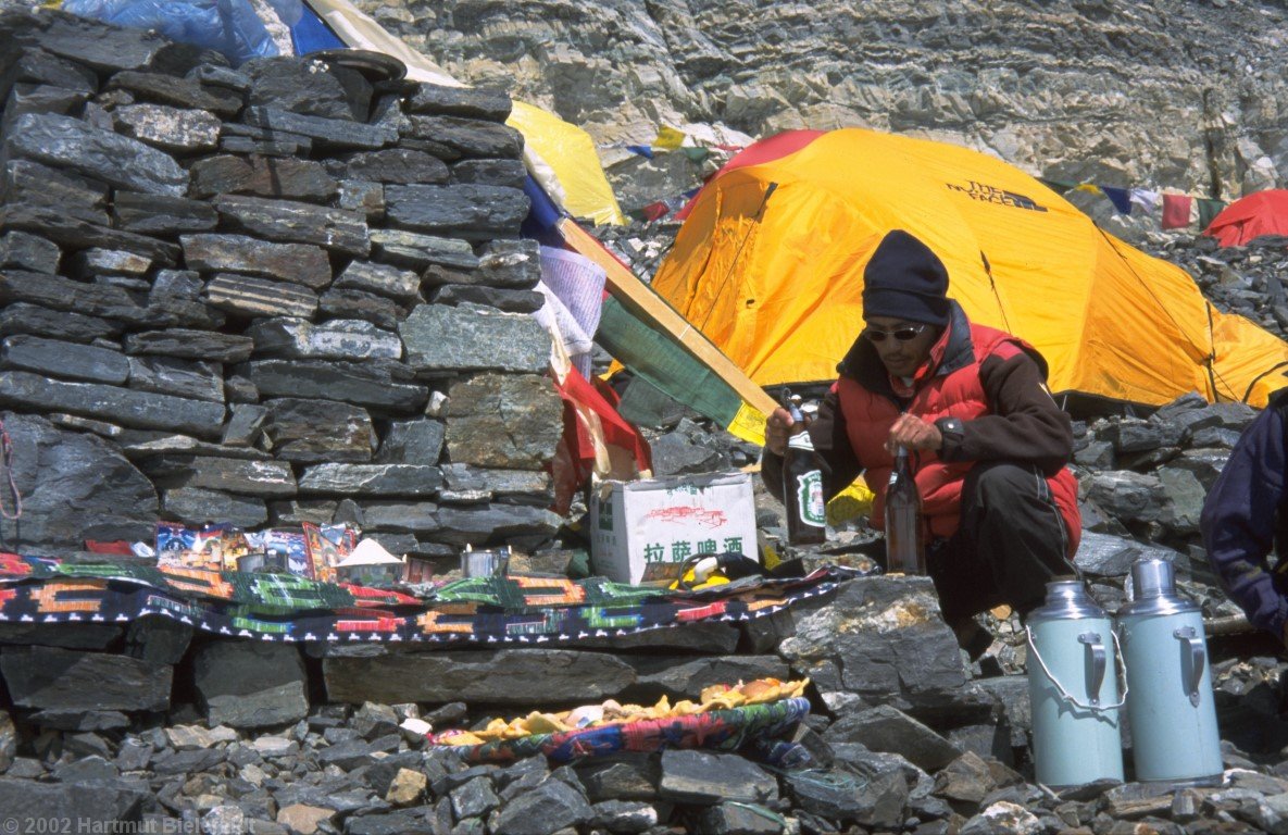 preparations for the Puja ceremony