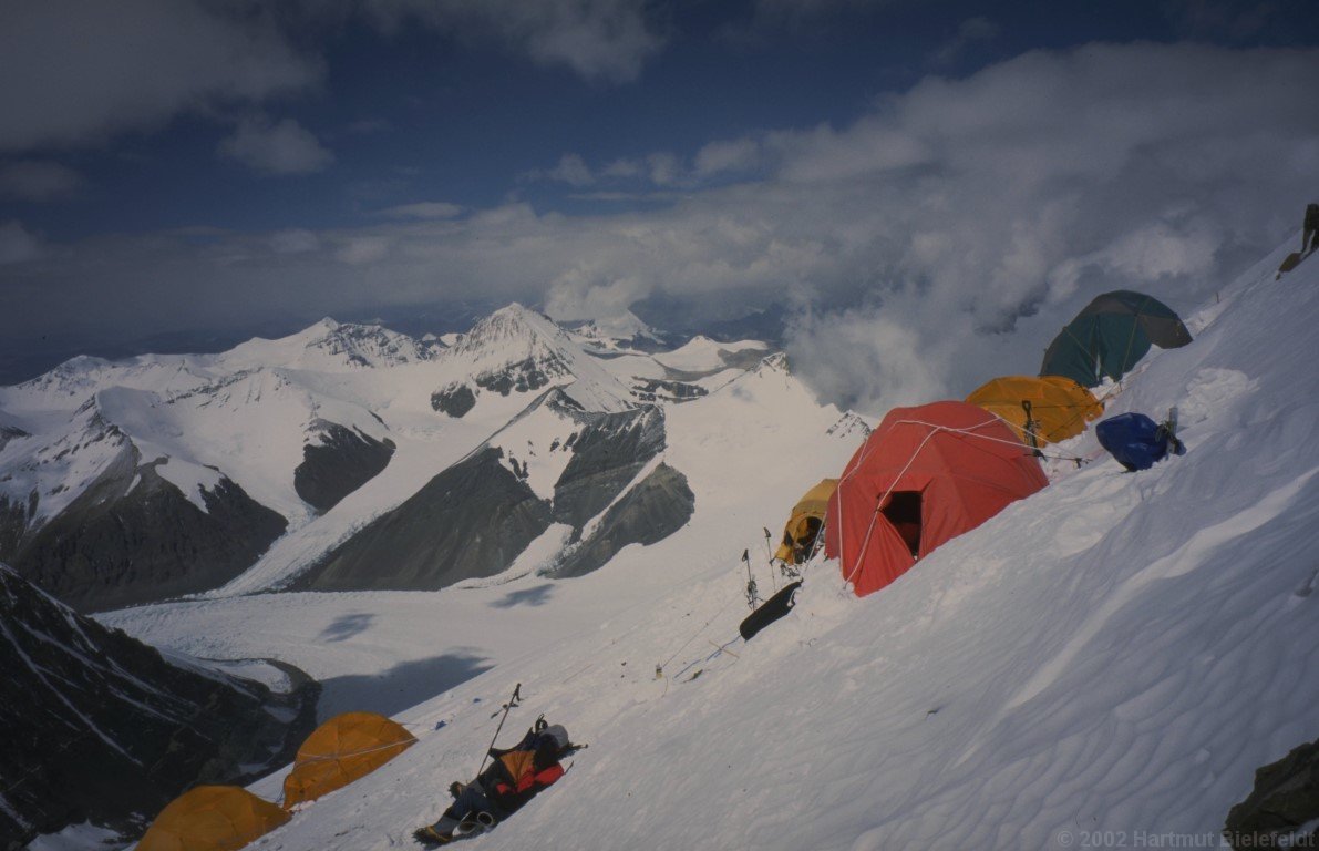 The tent positions are adventurous