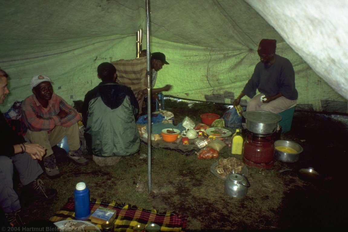 the kitchen in Simba Camp