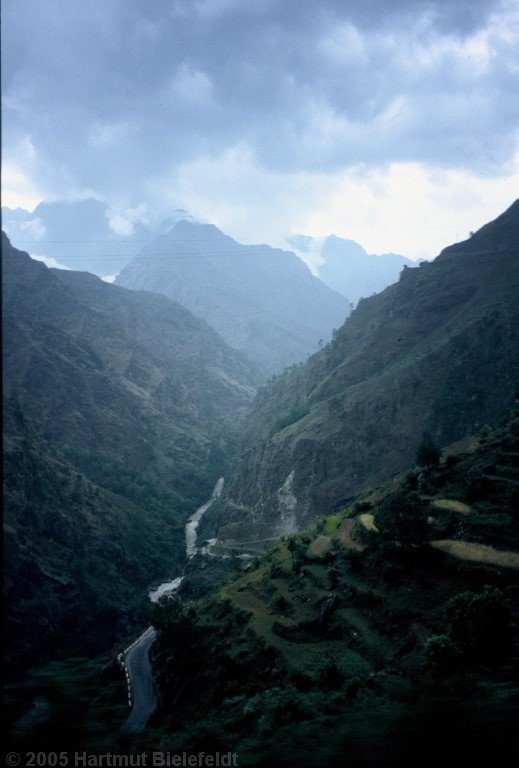 Wilde Landschaft kurz vor Joshimath