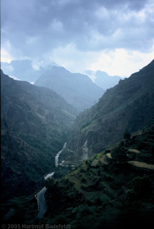 Wilde Landschaft kurz vor Joshimath