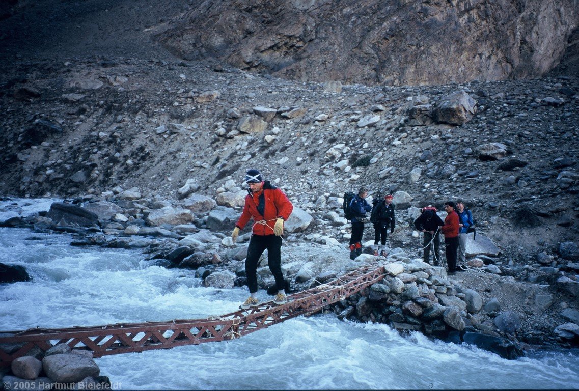 The bridge works, the other side is reached