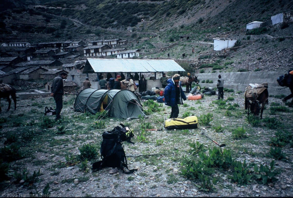 Unser Zeltplatz in Niti