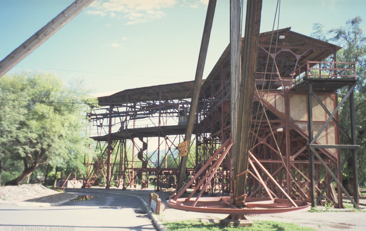 Talstation der Seilbahn in Chilecito