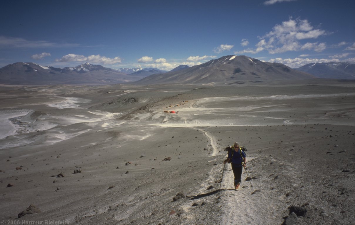 on the way to the upper refugio