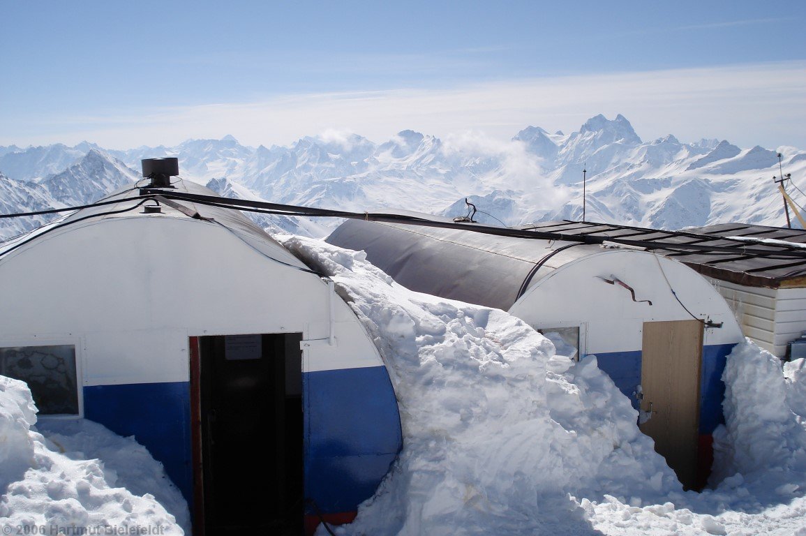 nice view to Ushba (4710 m)