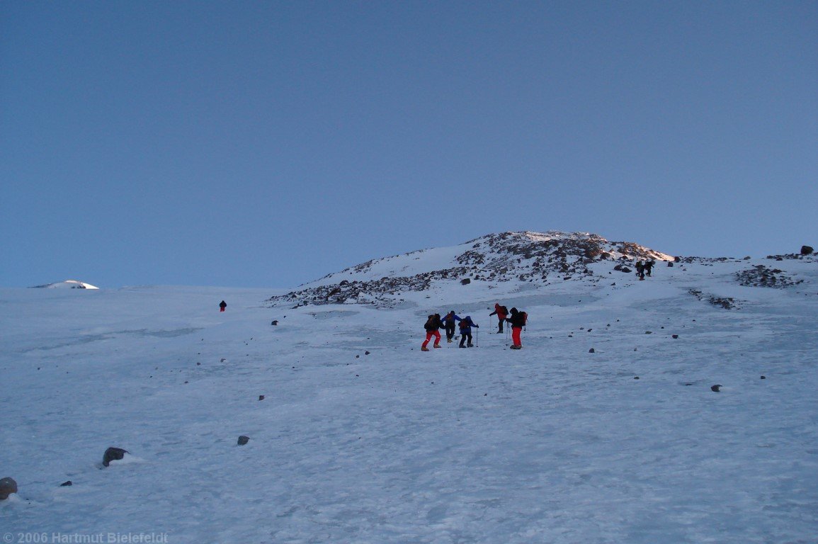 It is cold in the shadow, also due to the strong wind