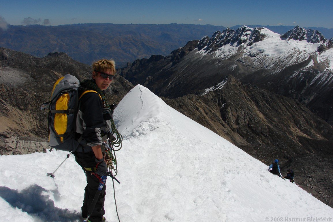 the dark Cordillera Negra beyond the Santa valley