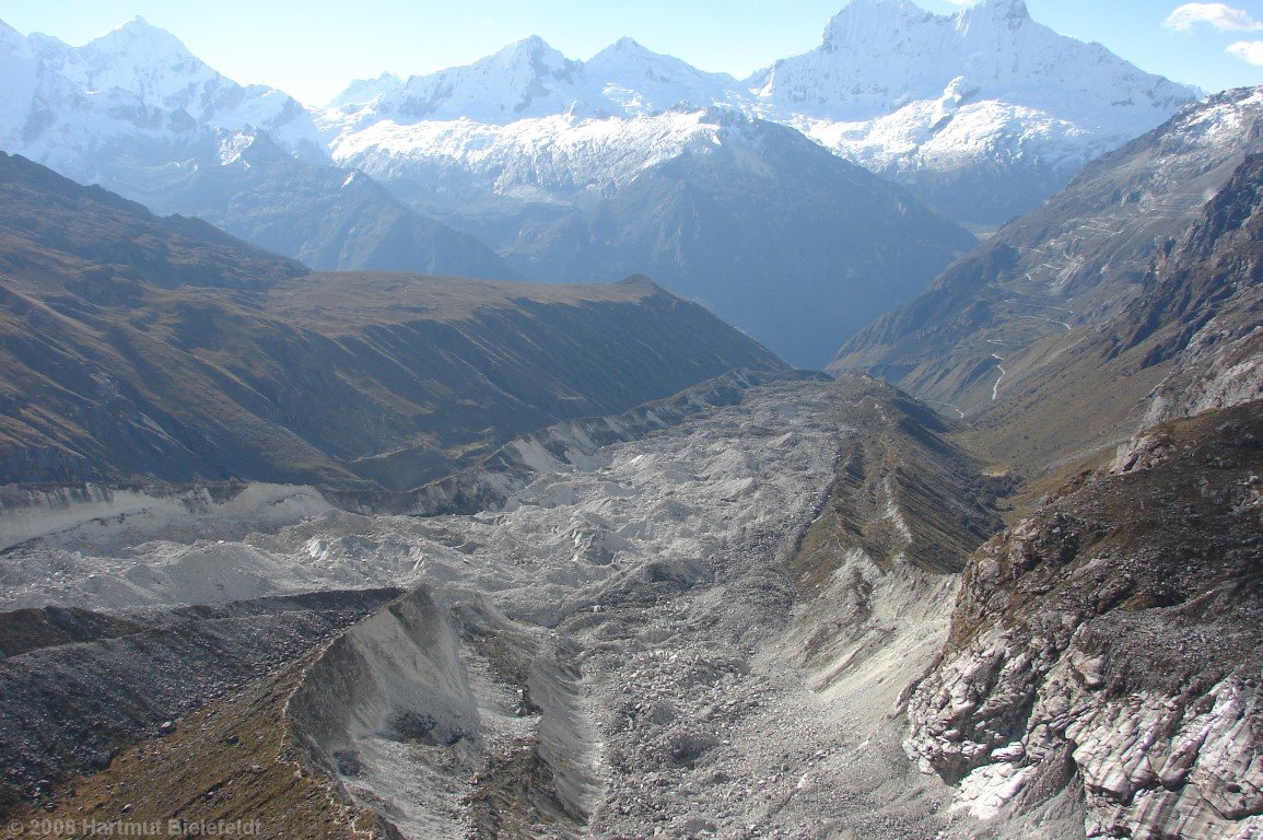 view back from moraine camp