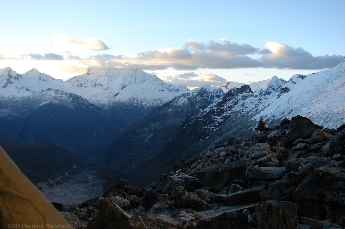 evening in moraine camp