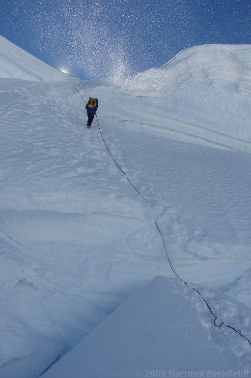 rappel at the northwest ridge