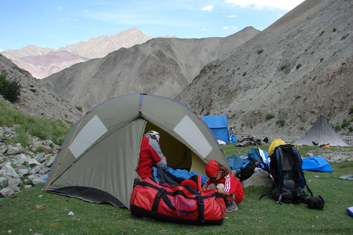 Lager bei Yurutse (4100 m)