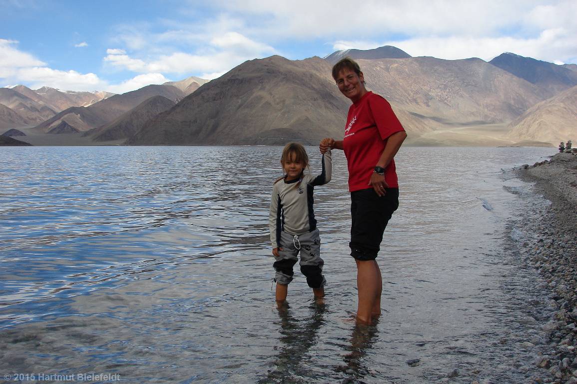 Der Pangong Tso ist nicht allzu kalt