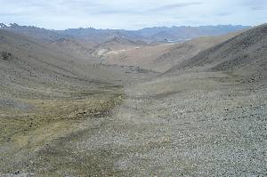 view back from Kyamayuri La to Tsokar