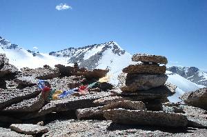 on the summit, 6100 m.