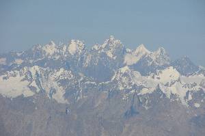 Viele wilde Berge, deren Namen wir nicht auf der Karte gefunden haben