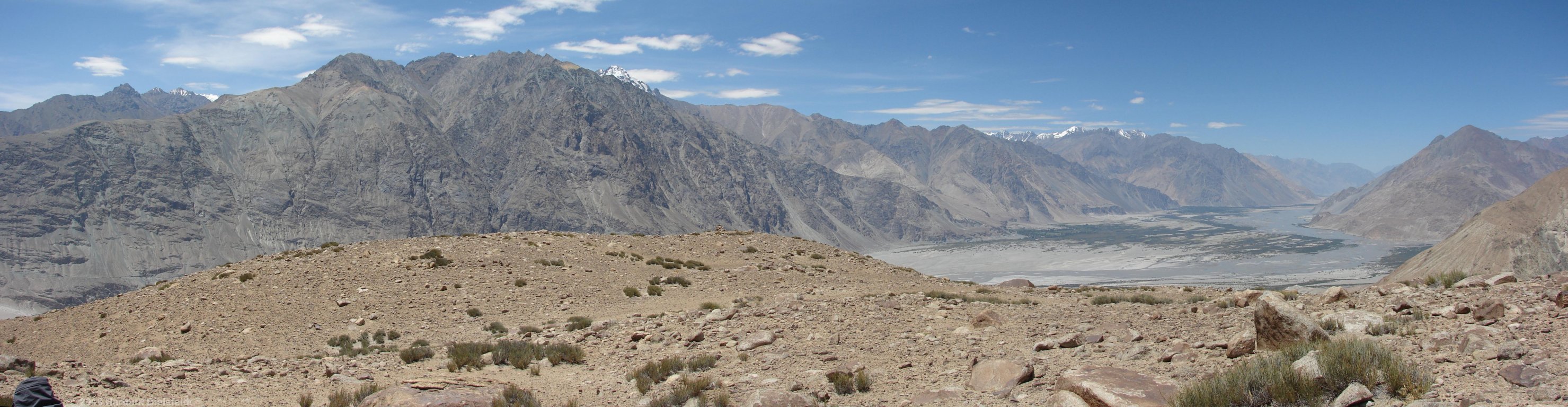 Aussicht übers Nubra Valley: Shyok und Siachen River