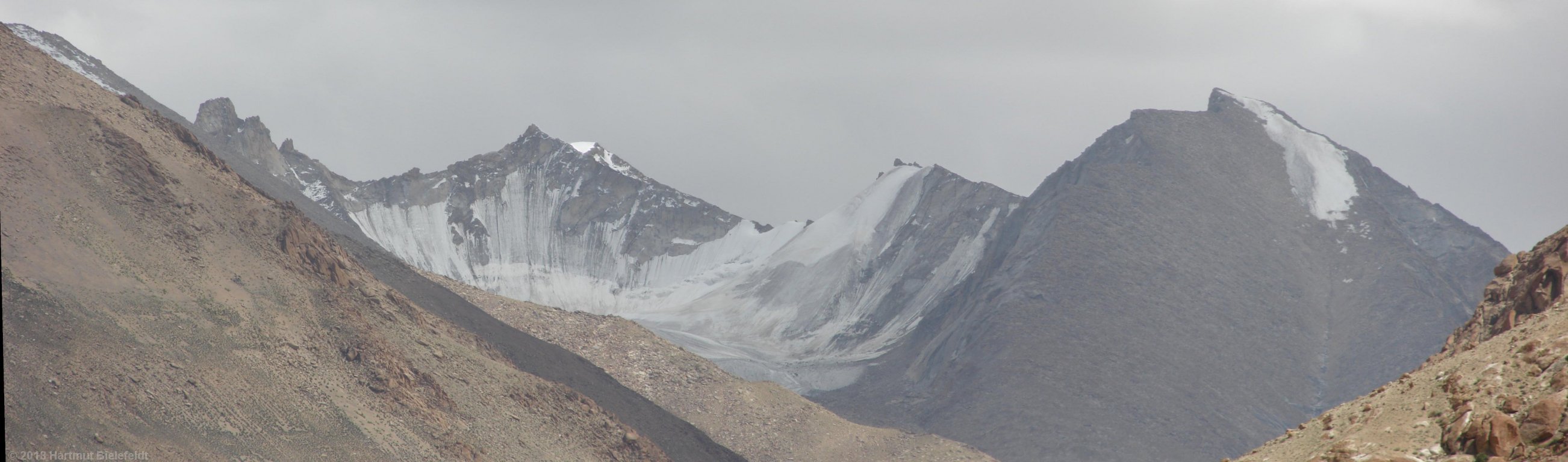 erster Blick auf die Berge bei Thanglasgo