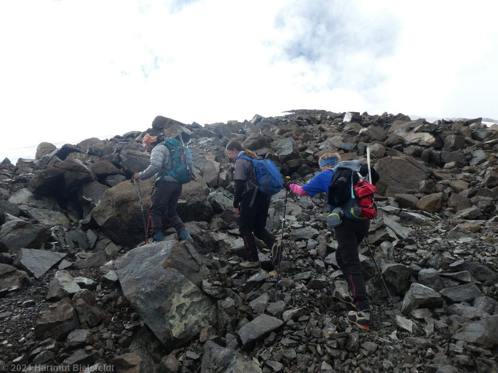 on the lower ridge, 5300 m