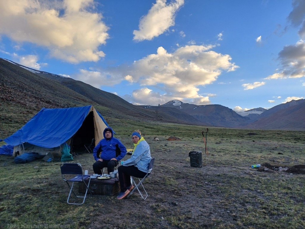 Evening in the camp