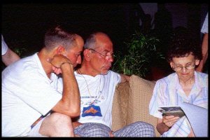 Miss Hawley interviews the members for her summit statistics