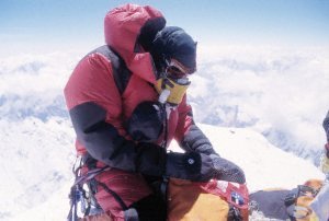 Christian on the summit