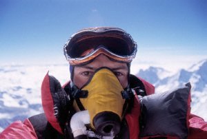 Eike on the summit ridge