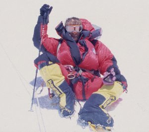 Tom on the descent from camp 4 to camp 3