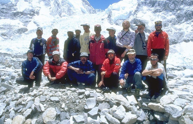 The complete team in base camp