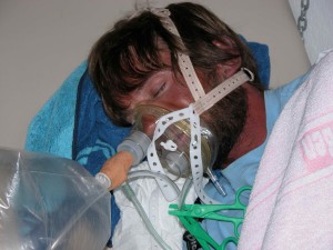 Mini-Akklimatisation: Tom schlft unter der Hypoxie-Maske