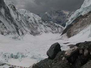 Blick von Lager 2 durchs Cwm abwrts